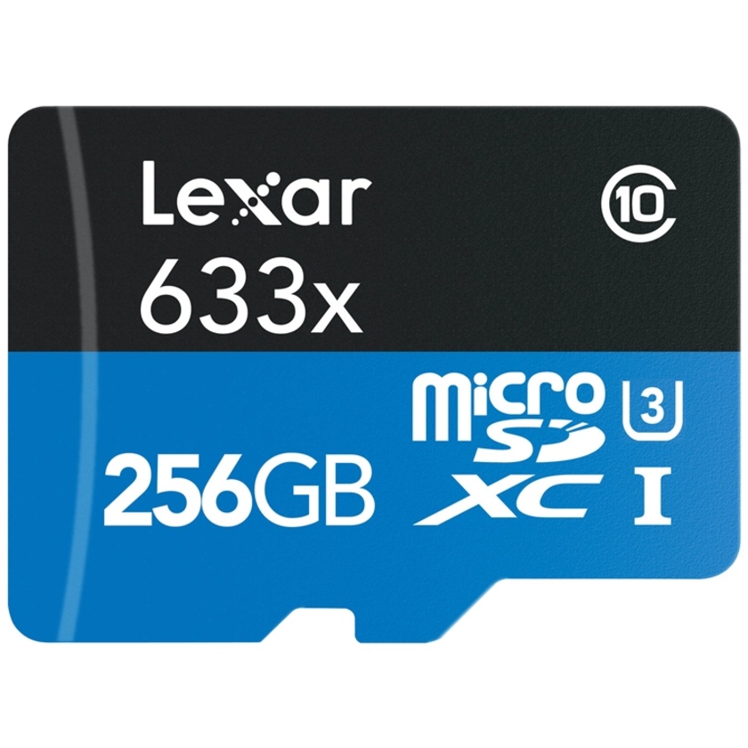 Lexar 256GB High Performance 633x microSDXC UHS-I Memory Card