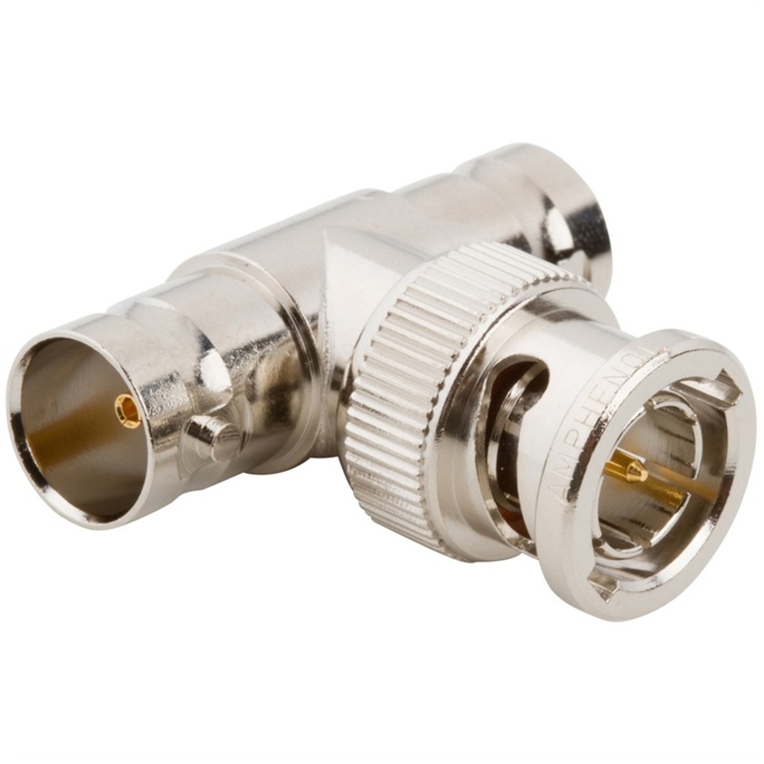 Comprehensive BT 75 Ohm BNC Male to Two BNC Female T-Adapter