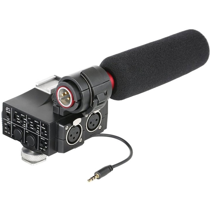 Saramonic MixMic Audio Adapter with Shotgun Microphone
