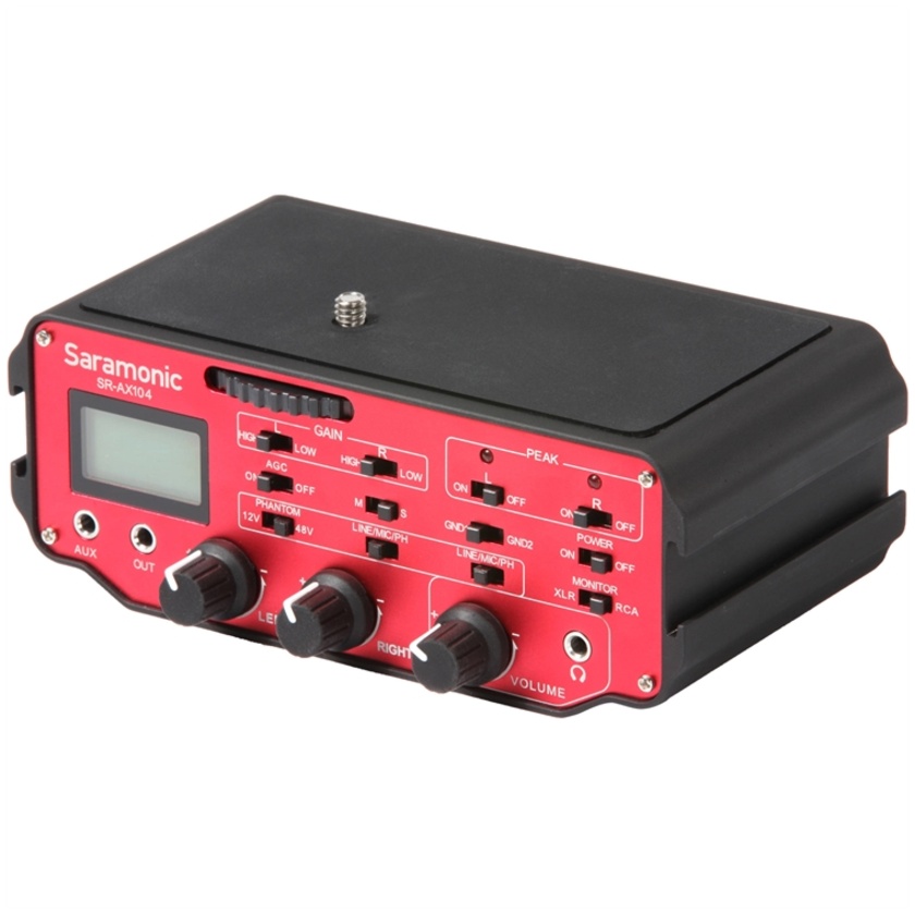 Saramonic SR-AX104 Channel XLR Audio Adapter for DSLRs