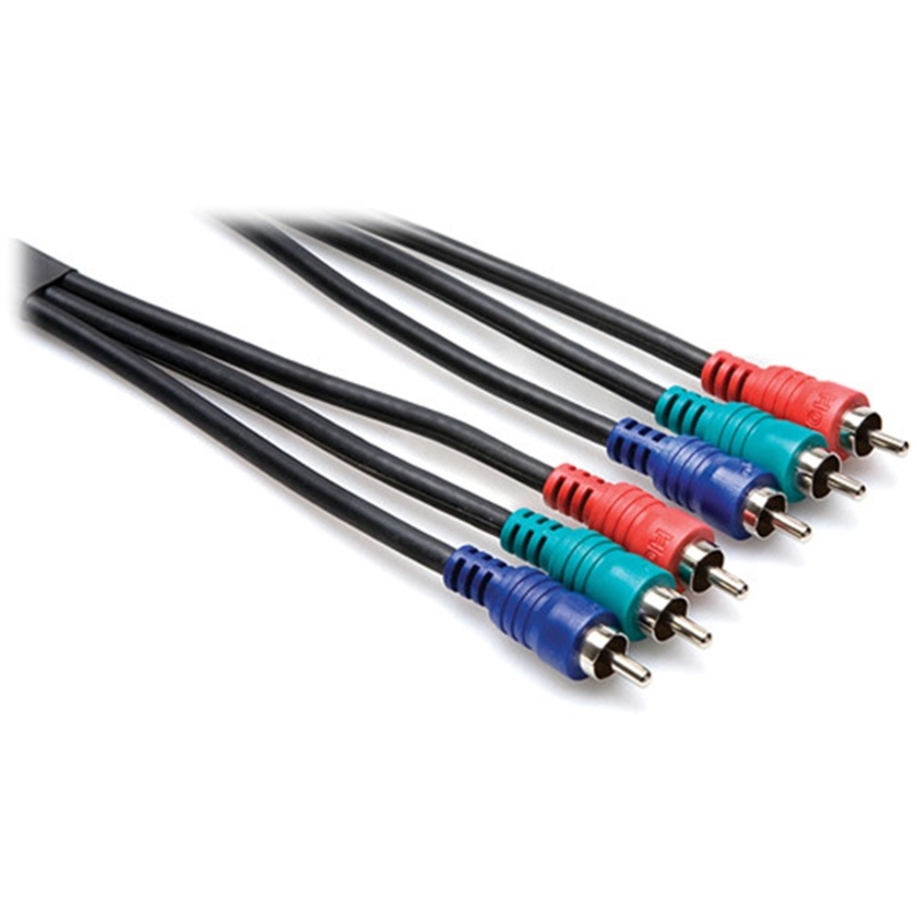 Hosa VCC-304 Component Video Cable, Triple RCA to Triple RCA (13.1')