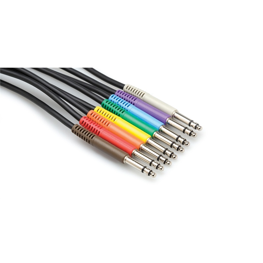 Hosa TTS-845 Patchbay Cables (Set of 8, 0.5m)
