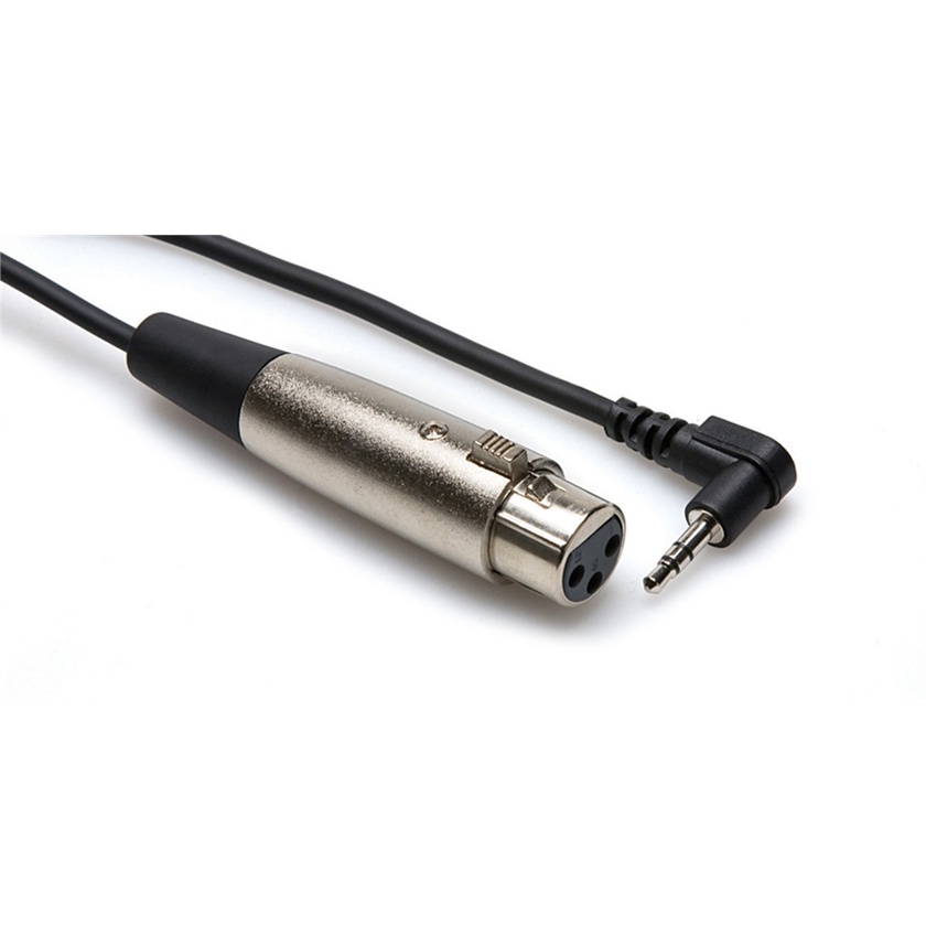 Hosa XVS-101F Mini Stereo Male to 3-pin XLR Female Angled Cable 30.5 cm