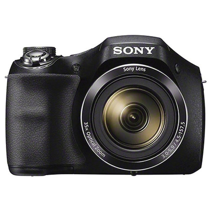Sony DSC-H300 20.1MP 35x Zoom AA Digital Camera Black