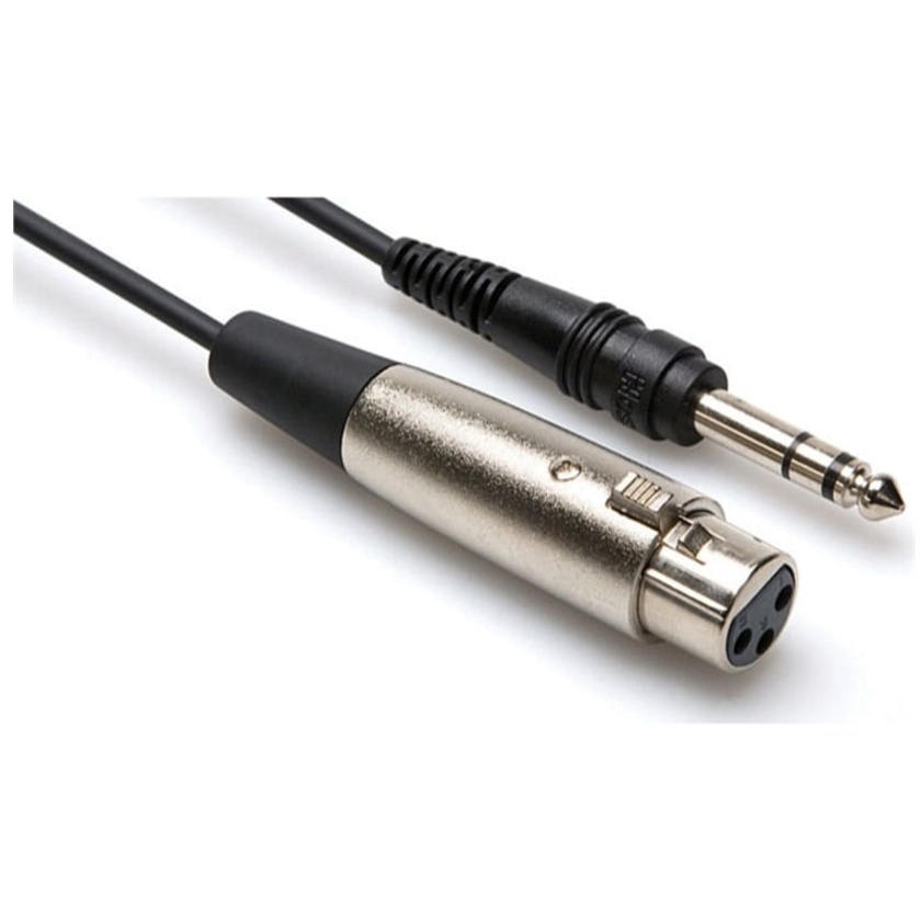 Hosa STX-102F Stereo 1/4" Male to 3-Pin XLR Female Interconnect Cable - 2