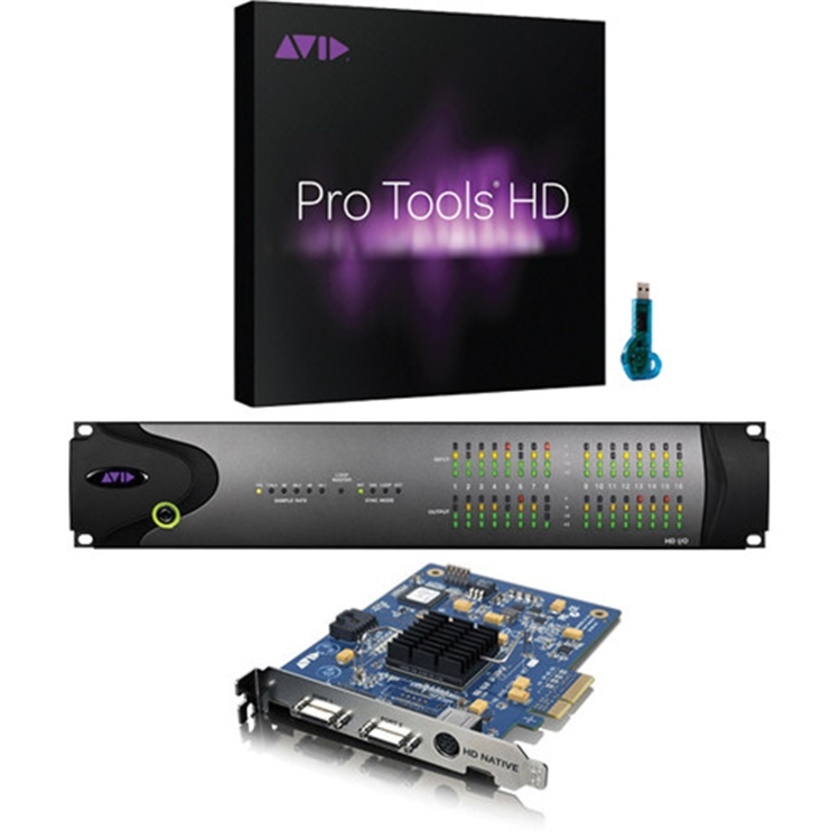 Avid Technologies Pro Tools HD Native with HD I/O 16x16 Analog Interface Bundle