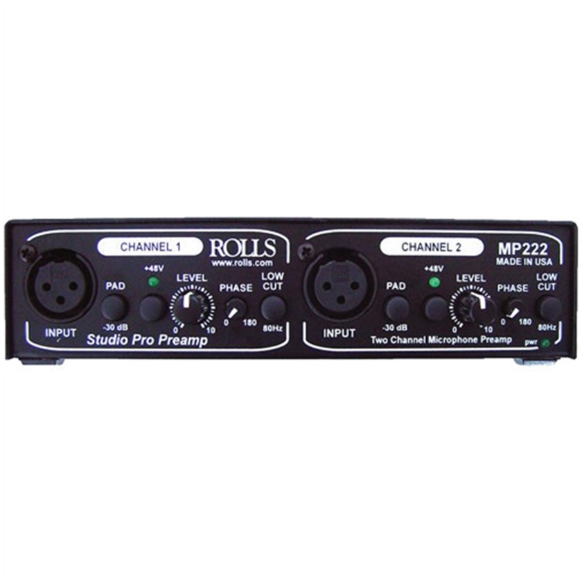 Rolls MP222 Studio Pro Dual-Channel Microphone Preamplifier