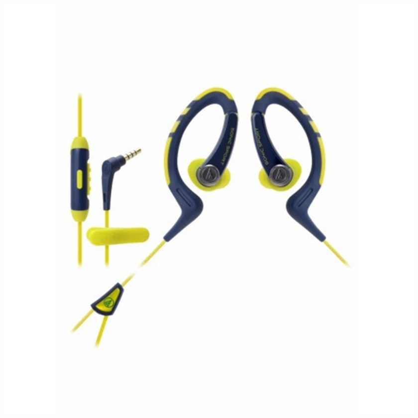Audio Technica ATH-SPORT1iS SonicSport Waterproof Headphones (Navy)