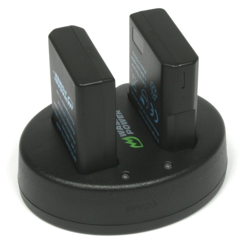 Wasabi Power Battery and Dual USB Charger for Nikon EN-EL14 (2-Pack)