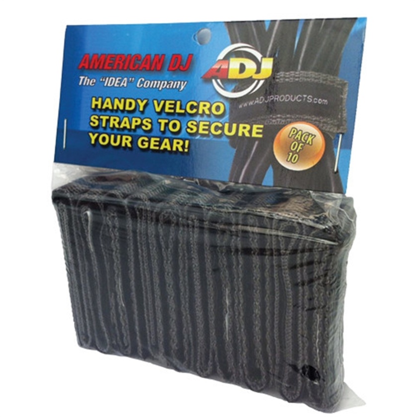 American DJ Hook and Loop Cable Straps (10-Pack)