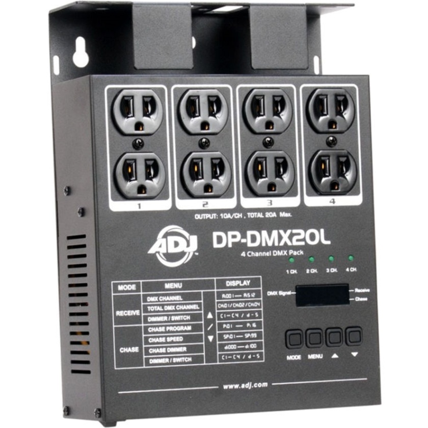 American DJ DP-DMX20L 4-Channel DMX Dimmer Pack