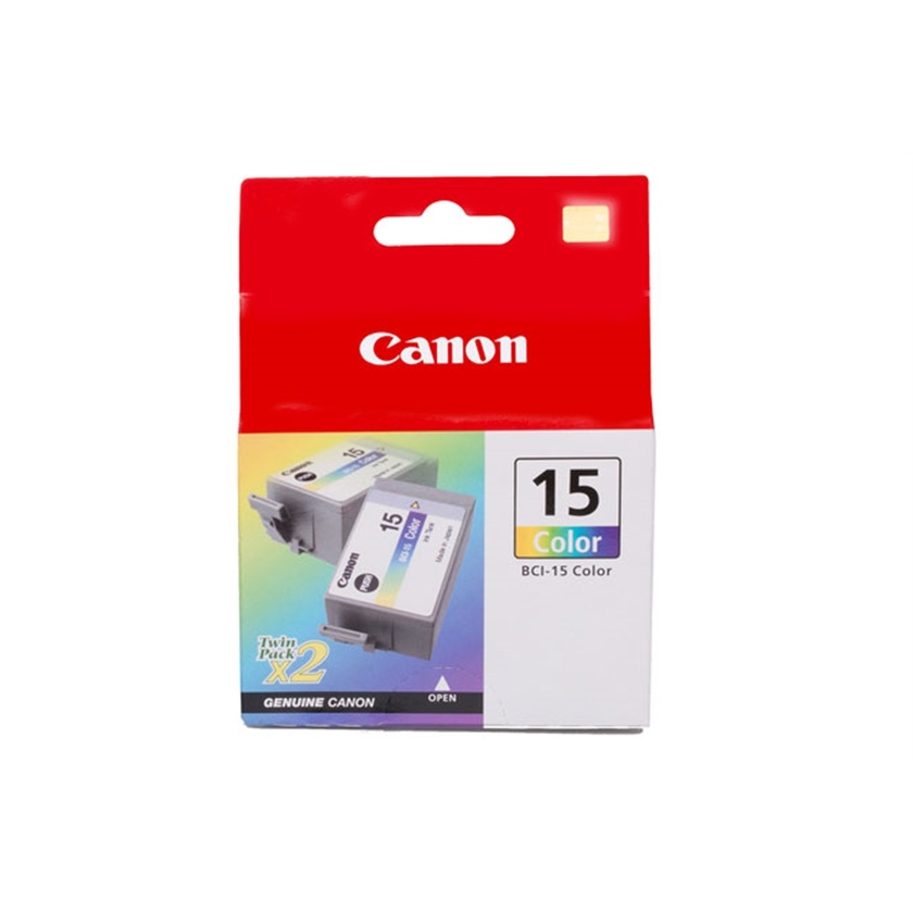 Canon BCI-15 Color Ink Cartridge Twin Pack