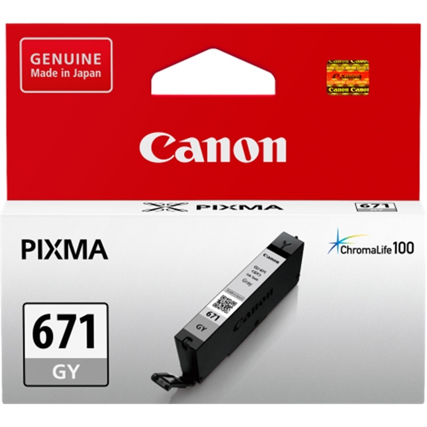 Canon CLI-671 ChromaLife100 Grey Ink Cartridge