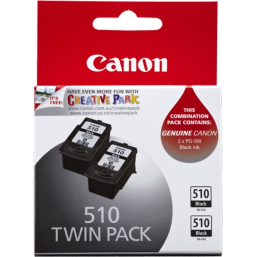 Canon PG-510 Fine Black Ink Cartridge Twin Pack