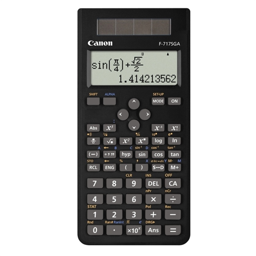 Canon F717SGA Scientific Calculator 242 Function (Black)