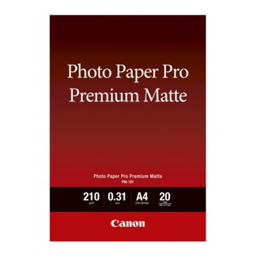 Canon PM-101 A4 Photo Paper Pro Premium Matte (20 Sheets)
