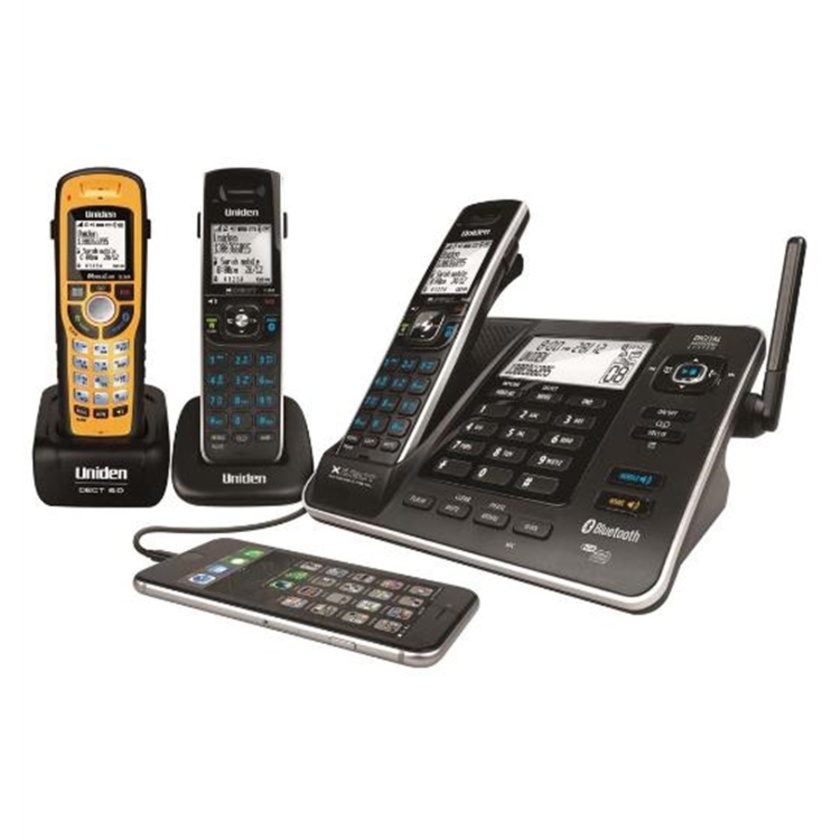 Uniden XDECT long Range Triple with Answer Machine and ruggedized Handset