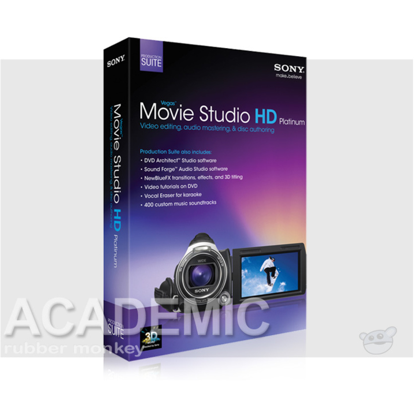 Sony Vegas Movie Studio HD Platinum 11 Production Suite Academic