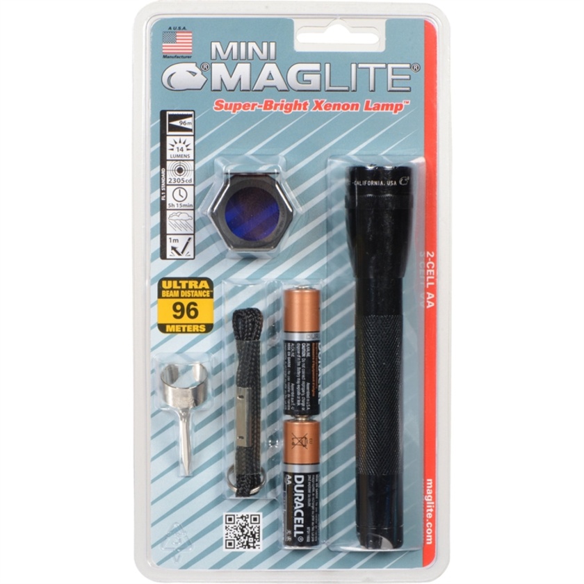 Maglite AA Mini Maglite Flashlight Combo Pack (Black)