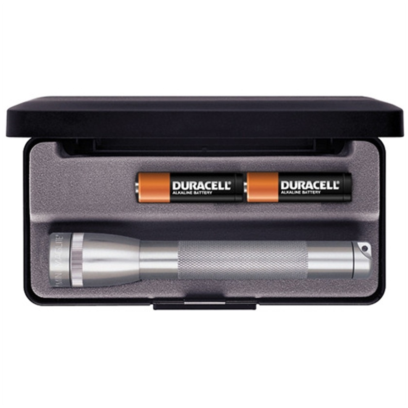 Maglite Mini Maglite 2-Cell AA Flashlight with Presentation Box (Grey)