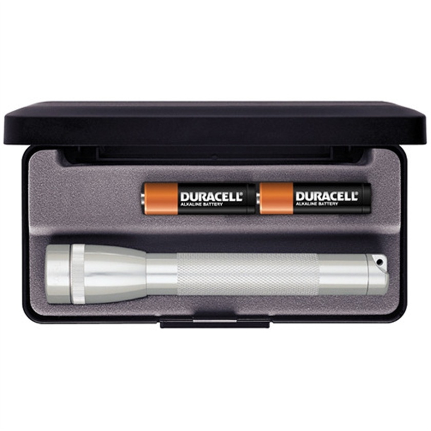 Maglite Mini Maglite 2-Cell AA Flashlight with Presentation Box (Silver)