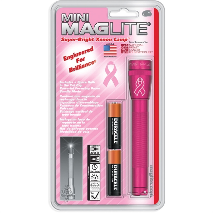 Maglite Pink Mini Maglite 2AA Incandescent Flashlight