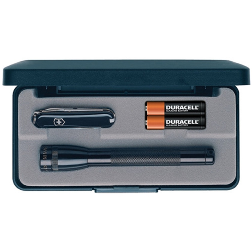 Maglite Mini Maglite 2-Cell AAA Flashlight and Classic Swiss Army Knife Combo