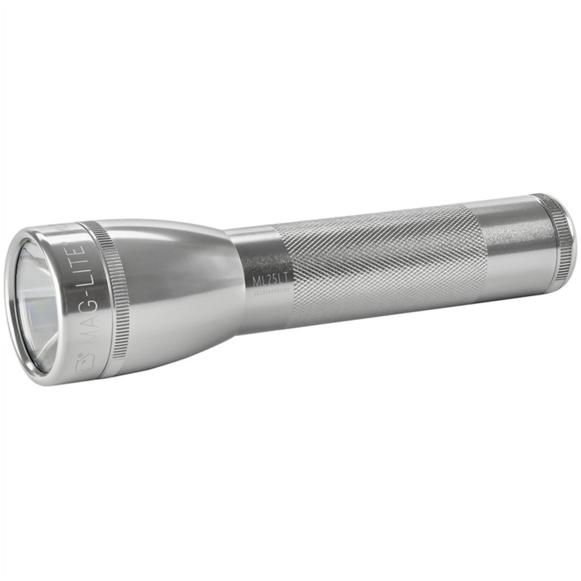 Maglite ML25LT 2C-Cell LED Flashlight (Silver, Clamshell Packaging)