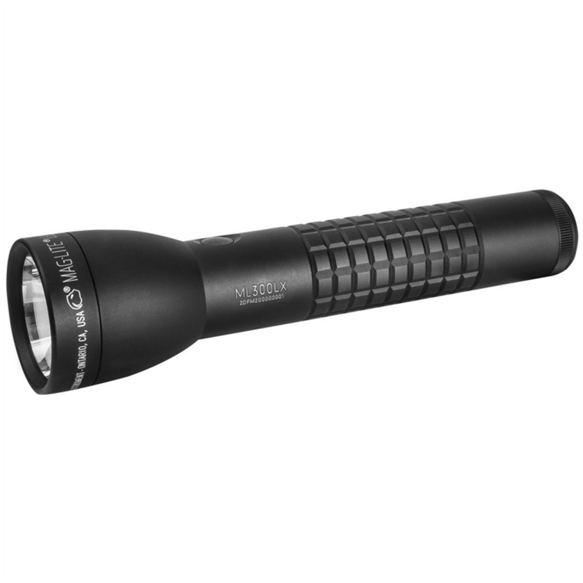 Maglite ML300LX 2-Cell D LED Flashlight (Black Matte, Clamshell Packaging)