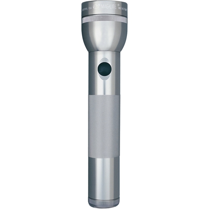 Maglite 2-Cell D White Star Flashlight (Grey)