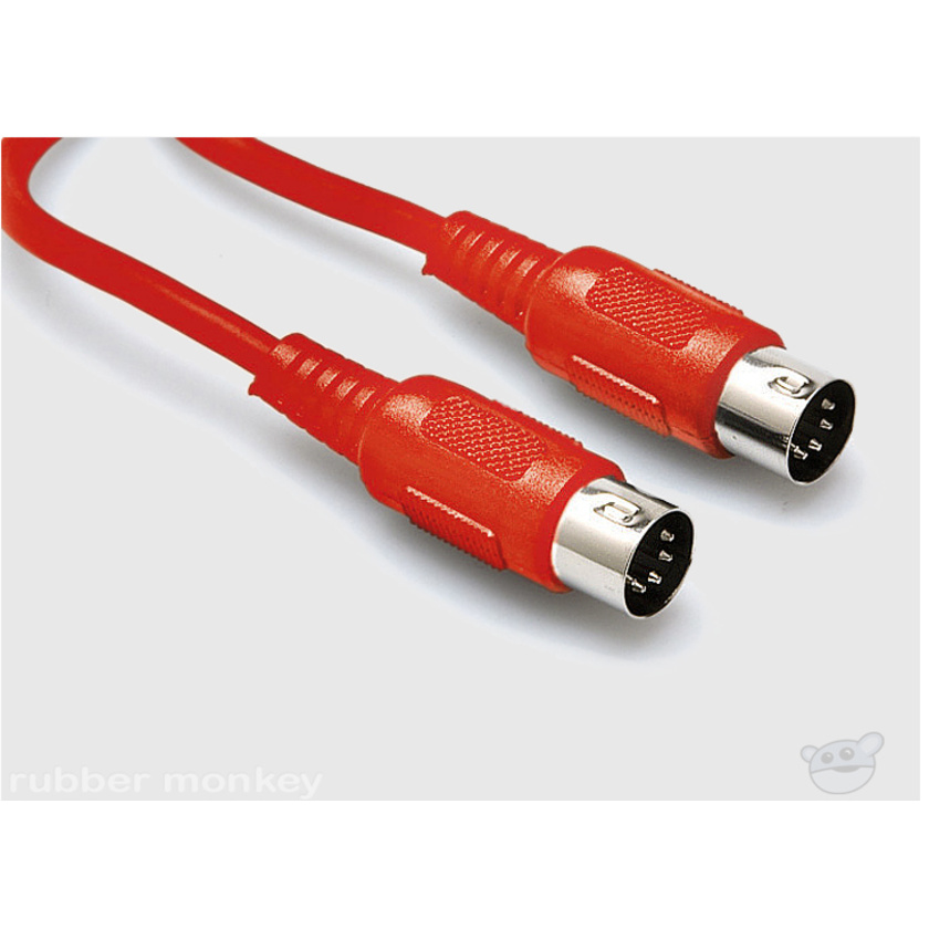 Hosa MID-325RD MIDI Cable 25ft (red)