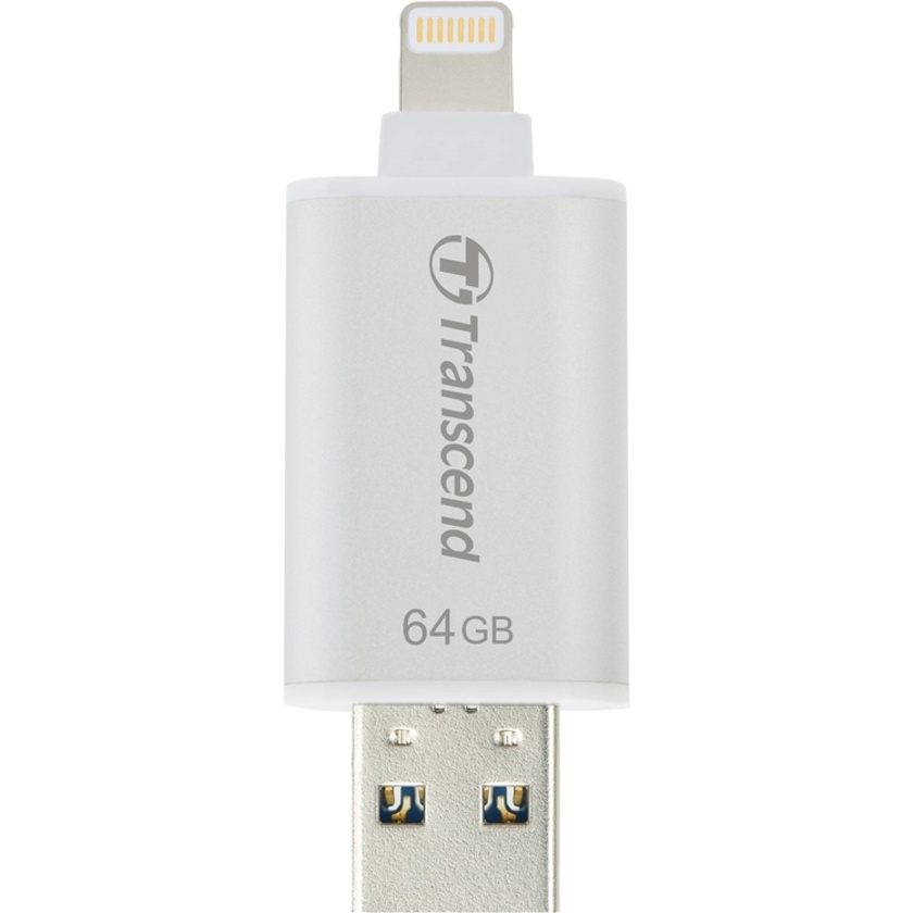 Transcend JetDrive Go 300 Flash Drive (64GB, Silver)