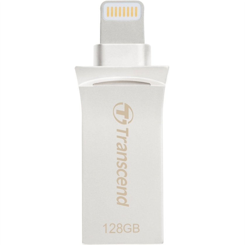 Transcend JetDrive Go 500 Mobile Storage for iOS Devices (128GB, Silver)
