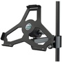 K&M 19727 iPad Air 2 Holder for Stand Tube Up to 33mm (Black)