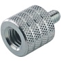 K&M 3/8" to 1/4" x 10mm Thread Adapter (Zinc-Plated)
