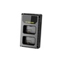 NITECORE USN1 USB Dual-Slot Charger for Sony NP-FW50 Batteries