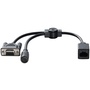Lumens VC-AC06 RJ45 to 9-Pin Sub-D Female and 8-Pin Mini DIN Female Y Cable for VC Cameras