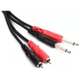Hosa CPR-202 1/4' to RCA Cable 2m (Molded Plugs)