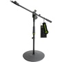 Gravity GMS2222B Short Microphone Stand with Round Base (Black)