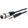 Comprehensive EXF Series Stereo 1/4" Male to 3-Pin XLR Female Cable - 3'