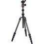 3 Legged Thing Punks Brian Travel Tripod with Airhed Neo Ball Head (Carbon Fiber, Black/Gray)
