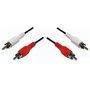 DYNAMIX 10m RCA Audio Cable 2 RCA to 2 RCA Plugs (Red & White)