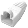 DYNAMIX RJ45 Strain Relief Boot (6 mm, White, 20 Pack)