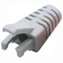DYNAMIX RJ45 Slimline Strain Relief Boot with Clip Protector (Light Grey, 20 Pack)