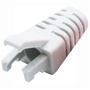 DYNAMIX RJ45 Slimline Strain Relief Boot with Clip Protector (White, 20 Pack)