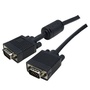 DYNAMIX VESA DDC1 & DDC2 VGA Male/Male Cable (Black, 5 m)