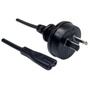 DYNAMIX Power Cord 2-Pin Plug to Figure 8 Connector (Black, 8 m)