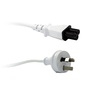DYNAMIX 3-Pin to Clover Shaped Female Connector (White, 2 m)