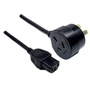 DYNAMIX 3-Pin Tapon/C13 Female Power Cord (Black, 1.2 m)