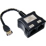 DYNAMIX RJ45 Dual Adapter (1x UTP, 1x Ph) with short cable